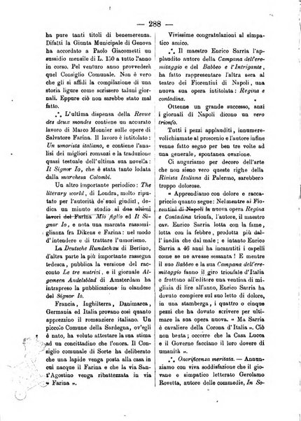 Rivista italiana di scienze lettere arti e teatri