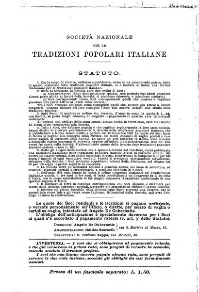 Rivista delle tradizioni popolari italiane