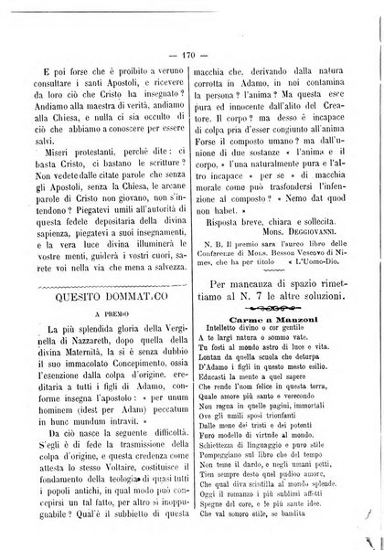 La vergine immacolata periodico sacro romano