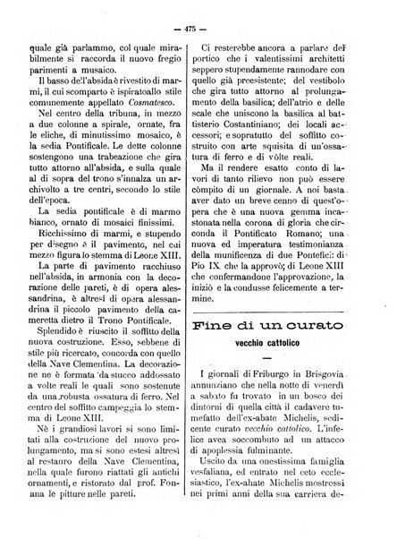 La vergine immacolata periodico sacro romano