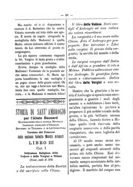 La vergine immacolata periodico sacro romano