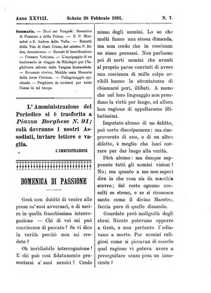 La vergine immacolata periodico sacro romano