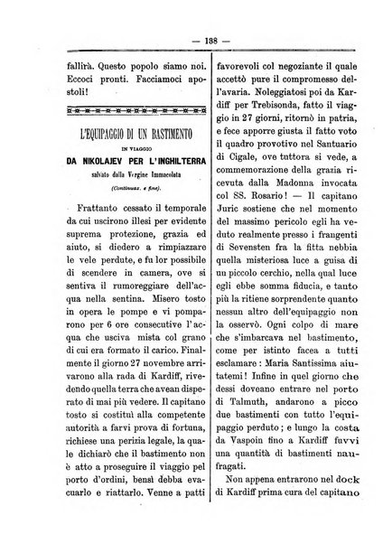 La vergine immacolata periodico sacro romano