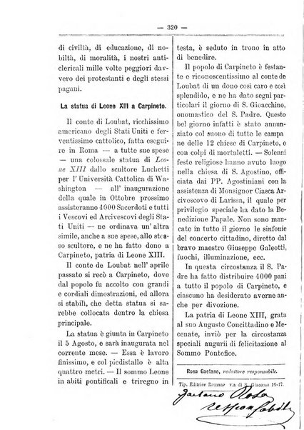 La vergine immacolata periodico sacro romano