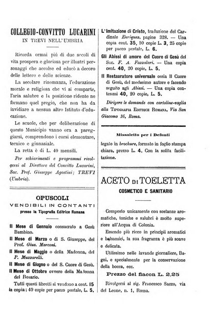 La vergine immacolata periodico sacro romano