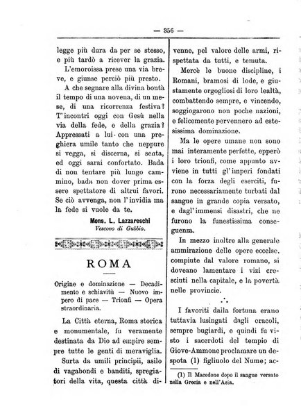 La vergine immacolata periodico sacro romano