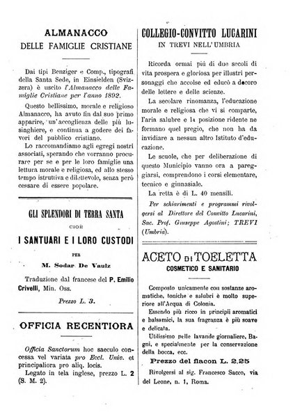 La vergine immacolata periodico sacro romano