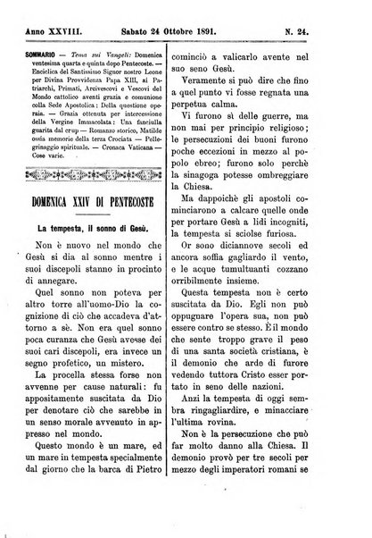 La vergine immacolata periodico sacro romano