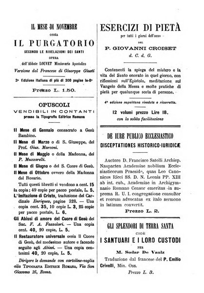 La vergine immacolata periodico sacro romano