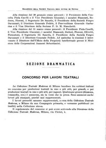 Bollettino della Societa italiana degli autori ed editori