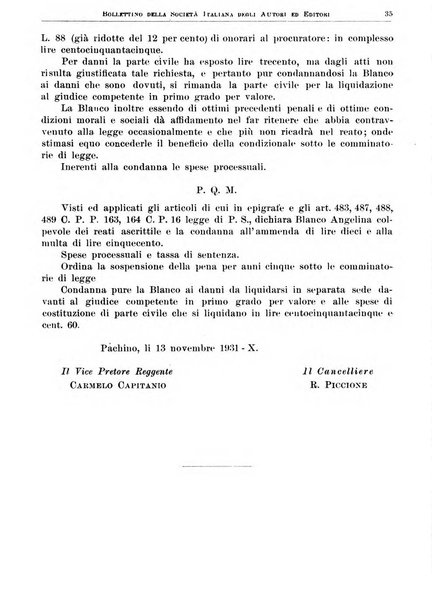 Bollettino della Societa italiana degli autori ed editori