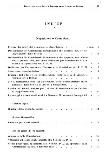 Bollettino della Societa italiana degli autori ed editori