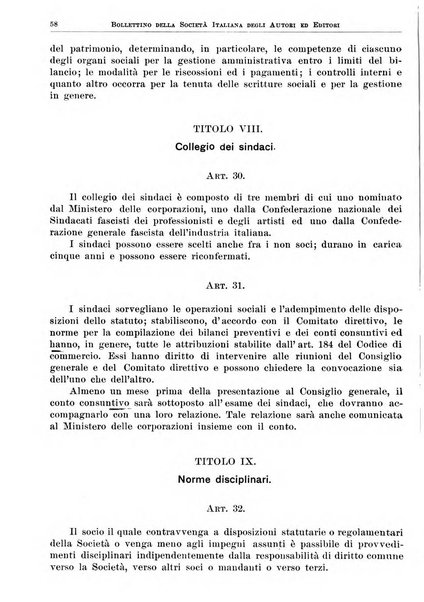 Bollettino della Societa italiana degli autori ed editori