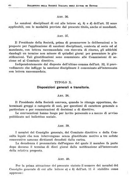 Bollettino della Societa italiana degli autori ed editori