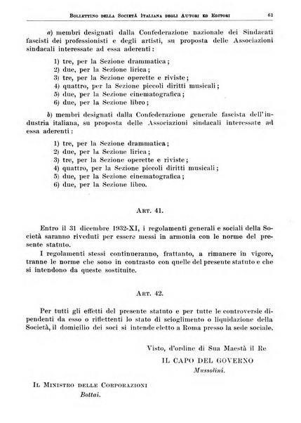 Bollettino della Societa italiana degli autori ed editori