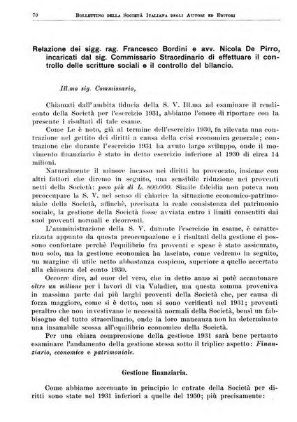 Bollettino della Societa italiana degli autori ed editori