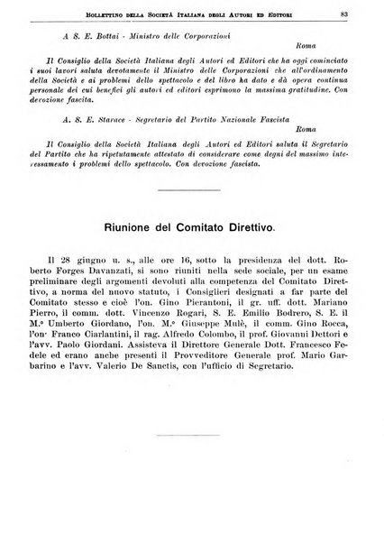 Bollettino della Societa italiana degli autori ed editori