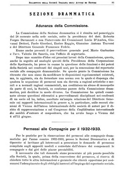 Bollettino della Societa italiana degli autori ed editori