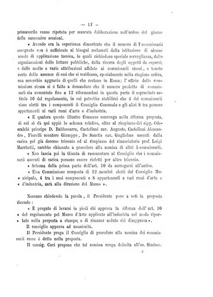 Atti del Consiglio comunale di Roma