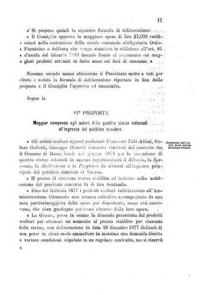 Atti del Consiglio comunale di Roma