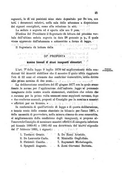 Atti del Consiglio comunale di Roma