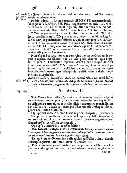 Opuscula omnia actis eruditorum lipsiensibus inserta, quae ad universam mathesim, physicam, medicinam, anatomiam, chirurgiam et philologiam pertinent; nec non epitomae si quae materia vel criticis animadversionibus celebriores