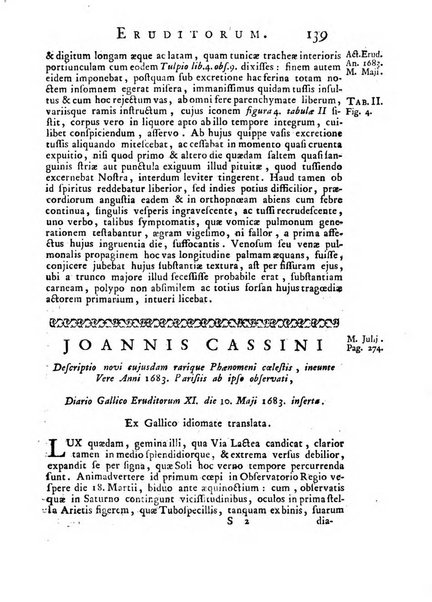 Opuscula omnia actis eruditorum lipsiensibus inserta, quae ad universam mathesim, physicam, medicinam, anatomiam, chirurgiam et philologiam pertinent; nec non epitomae si quae materia vel criticis animadversionibus celebriores