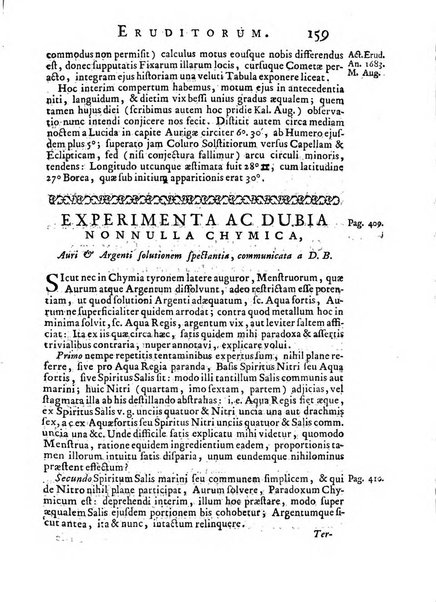 Opuscula omnia actis eruditorum lipsiensibus inserta, quae ad universam mathesim, physicam, medicinam, anatomiam, chirurgiam et philologiam pertinent; nec non epitomae si quae materia vel criticis animadversionibus celebriores