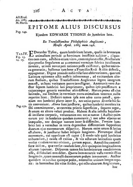 Opuscula omnia actis eruditorum lipsiensibus inserta, quae ad universam mathesim, physicam, medicinam, anatomiam, chirurgiam et philologiam pertinent; nec non epitomae si quae materia vel criticis animadversionibus celebriores