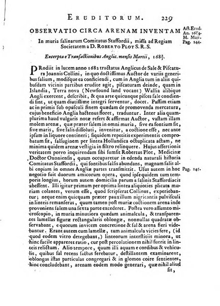 Opuscula omnia actis eruditorum lipsiensibus inserta, quae ad universam mathesim, physicam, medicinam, anatomiam, chirurgiam et philologiam pertinent; nec non epitomae si quae materia vel criticis animadversionibus celebriores