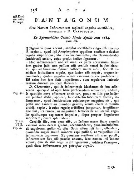 Opuscula omnia actis eruditorum lipsiensibus inserta, quae ad universam mathesim, physicam, medicinam, anatomiam, chirurgiam et philologiam pertinent; nec non epitomae si quae materia vel criticis animadversionibus celebriores