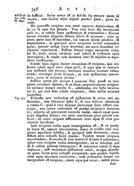 Opuscula omnia actis eruditorum lipsiensibus inserta, quae ad universam mathesim, physicam, medicinam, anatomiam, chirurgiam et philologiam pertinent; nec non epitomae si quae materia vel criticis animadversionibus celebriores