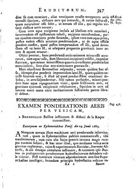 Opuscula omnia actis eruditorum lipsiensibus inserta, quae ad universam mathesim, physicam, medicinam, anatomiam, chirurgiam et philologiam pertinent; nec non epitomae si quae materia vel criticis animadversionibus celebriores