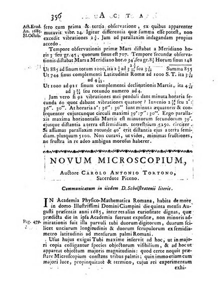 Opuscula omnia actis eruditorum lipsiensibus inserta, quae ad universam mathesim, physicam, medicinam, anatomiam, chirurgiam et philologiam pertinent; nec non epitomae si quae materia vel criticis animadversionibus celebriores