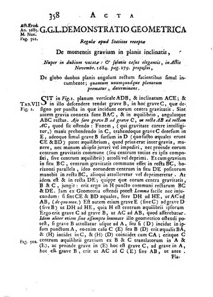 Opuscula omnia actis eruditorum lipsiensibus inserta, quae ad universam mathesim, physicam, medicinam, anatomiam, chirurgiam et philologiam pertinent; nec non epitomae si quae materia vel criticis animadversionibus celebriores