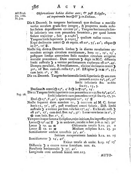 Opuscula omnia actis eruditorum lipsiensibus inserta, quae ad universam mathesim, physicam, medicinam, anatomiam, chirurgiam et philologiam pertinent; nec non epitomae si quae materia vel criticis animadversionibus celebriores