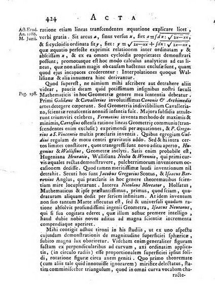 Opuscula omnia actis eruditorum lipsiensibus inserta, quae ad universam mathesim, physicam, medicinam, anatomiam, chirurgiam et philologiam pertinent; nec non epitomae si quae materia vel criticis animadversionibus celebriores