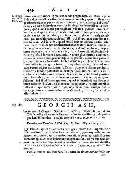 Opuscula omnia actis eruditorum lipsiensibus inserta, quae ad universam mathesim, physicam, medicinam, anatomiam, chirurgiam et philologiam pertinent; nec non epitomae si quae materia vel criticis animadversionibus celebriores