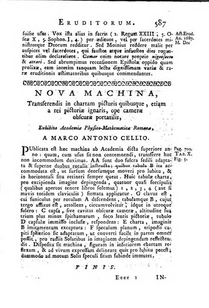 Opuscula omnia actis eruditorum lipsiensibus inserta, quae ad universam mathesim, physicam, medicinam, anatomiam, chirurgiam et philologiam pertinent; nec non epitomae si quae materia vel criticis animadversionibus celebriores