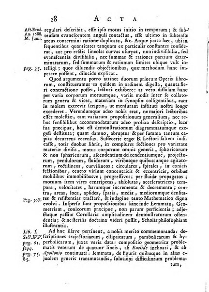 Opuscula omnia actis eruditorum lipsiensibus inserta, quae ad universam mathesim, physicam, medicinam, anatomiam, chirurgiam et philologiam pertinent; nec non epitomae si quae materia vel criticis animadversionibus celebriores