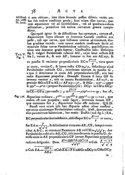 Opuscula omnia actis eruditorum lipsiensibus inserta, quae ad universam mathesim, physicam, medicinam, anatomiam, chirurgiam et philologiam pertinent; nec non epitomae si quae materia vel criticis animadversionibus celebriores