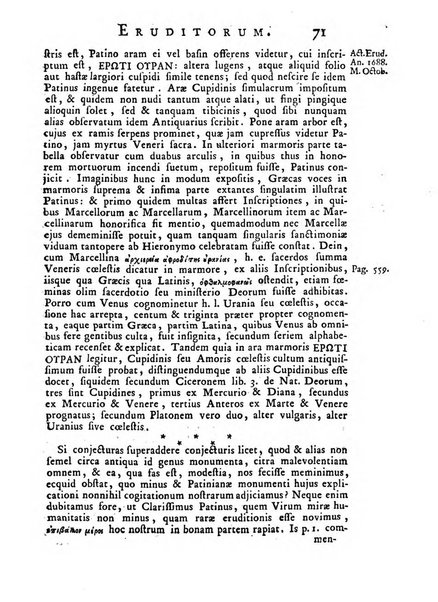 Opuscula omnia actis eruditorum lipsiensibus inserta, quae ad universam mathesim, physicam, medicinam, anatomiam, chirurgiam et philologiam pertinent; nec non epitomae si quae materia vel criticis animadversionibus celebriores