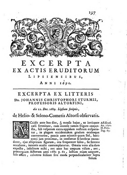 Opuscula omnia actis eruditorum lipsiensibus inserta, quae ad universam mathesim, physicam, medicinam, anatomiam, chirurgiam et philologiam pertinent; nec non epitomae si quae materia vel criticis animadversionibus celebriores