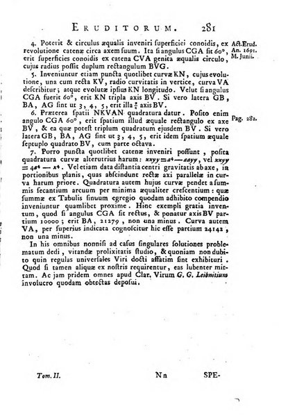 Opuscula omnia actis eruditorum lipsiensibus inserta, quae ad universam mathesim, physicam, medicinam, anatomiam, chirurgiam et philologiam pertinent; nec non epitomae si quae materia vel criticis animadversionibus celebriores