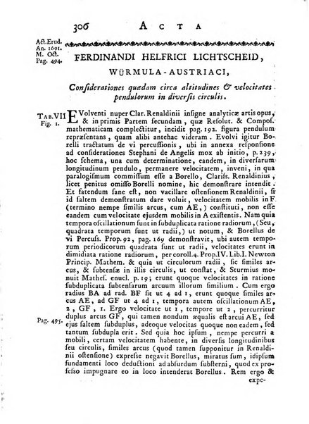 Opuscula omnia actis eruditorum lipsiensibus inserta, quae ad universam mathesim, physicam, medicinam, anatomiam, chirurgiam et philologiam pertinent; nec non epitomae si quae materia vel criticis animadversionibus celebriores