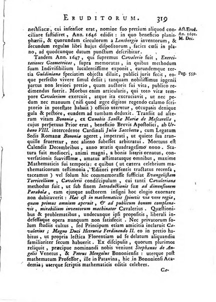 Opuscula omnia actis eruditorum lipsiensibus inserta, quae ad universam mathesim, physicam, medicinam, anatomiam, chirurgiam et philologiam pertinent; nec non epitomae si quae materia vel criticis animadversionibus celebriores