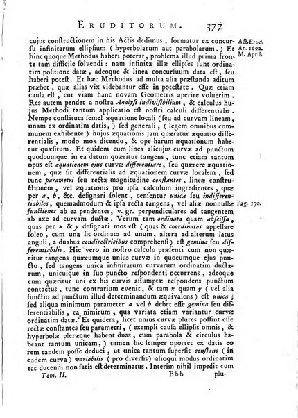 Opuscula omnia actis eruditorum lipsiensibus inserta, quae ad universam mathesim, physicam, medicinam, anatomiam, chirurgiam et philologiam pertinent; nec non epitomae si quae materia vel criticis animadversionibus celebriores