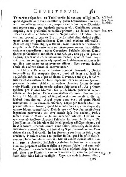 Opuscula omnia actis eruditorum lipsiensibus inserta, quae ad universam mathesim, physicam, medicinam, anatomiam, chirurgiam et philologiam pertinent; nec non epitomae si quae materia vel criticis animadversionibus celebriores