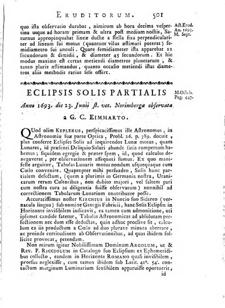 Opuscula omnia actis eruditorum lipsiensibus inserta, quae ad universam mathesim, physicam, medicinam, anatomiam, chirurgiam et philologiam pertinent; nec non epitomae si quae materia vel criticis animadversionibus celebriores