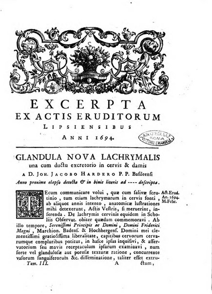 Opuscula omnia actis eruditorum lipsiensibus inserta, quae ad universam mathesim, physicam, medicinam, anatomiam, chirurgiam et philologiam pertinent; nec non epitomae si quae materia vel criticis animadversionibus celebriores